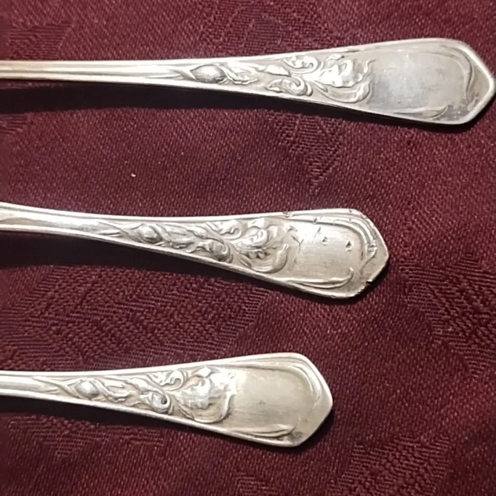 Vintage Child One Set Cutlery. Alpaca Silver Plated.